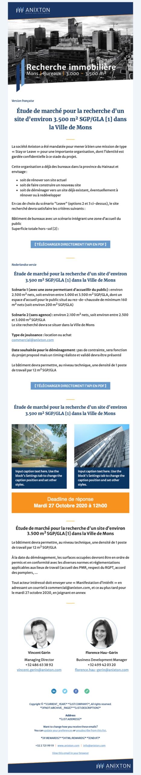 Exemple newsletter immobilier
